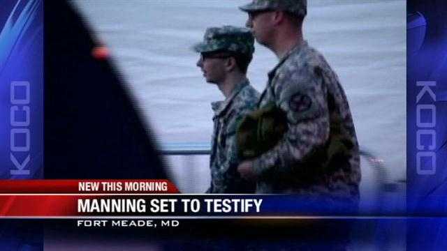 Oklahoma soldier Bradley Manning will defend himself in the court for the first time since being accused of leaking classified information.