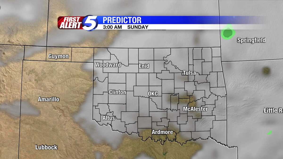 Hourbyhour Oklahoma weather predictor (Dec. 7)