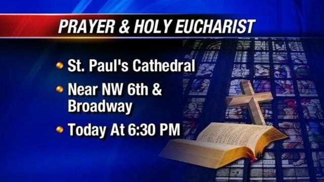 St. Paul's Cathedral will hold a prayer service and Holy Eucharist for the victims of the Newtown, CT school shooting on Monday.