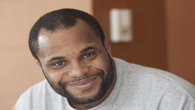 Strikeforce Heavyweight Grand Prix champion and former OSU wrestler Daniel Cormier poses Thursday at a press event in Oklahoma City.