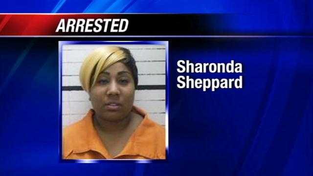 Fort Gibson police say Sharonda Sheppard told officers she left her three children in the car for 10 minutes, but surveillance showed it was 45 minutes.