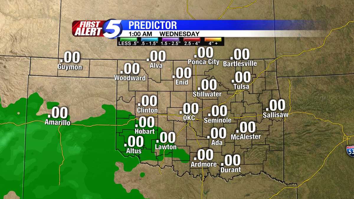 Hourbyhour Oklahoma rainfall slideshow (Feb. 20)