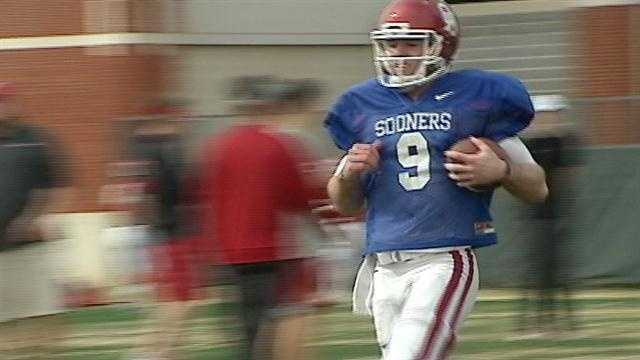 Trevor Knight shows off new OU uniforms.  Boomer sooner, Oklahoma football,  Sooners