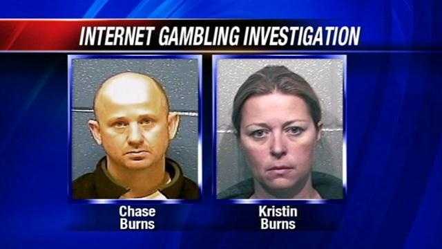 Authorities have begun seizing property from an Oklahoma couple under investigation for an internet gambling ring.