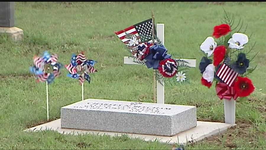 A small group called "Warriors for Freedom" a charity, went to the Beecham cemetary in El Reno, to visit those lost and help clean up their plots.