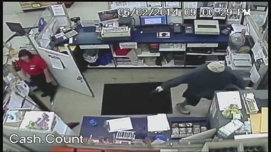 A robbery of a Choctaw grocery store is all caught on tape.