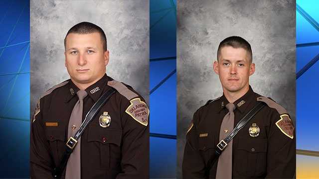 Trooper Nicholas Dees, left, and Trooper Keith Burch, right.
