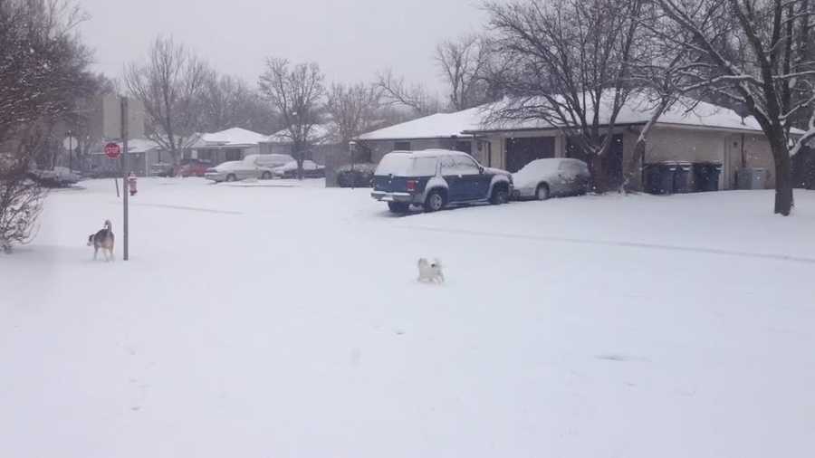 How often does Oklahoma have October snow?