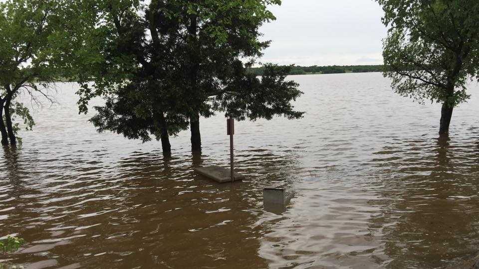 Flooding at Arcadia Lake