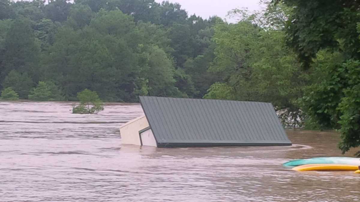 Flooding near Broken Bow