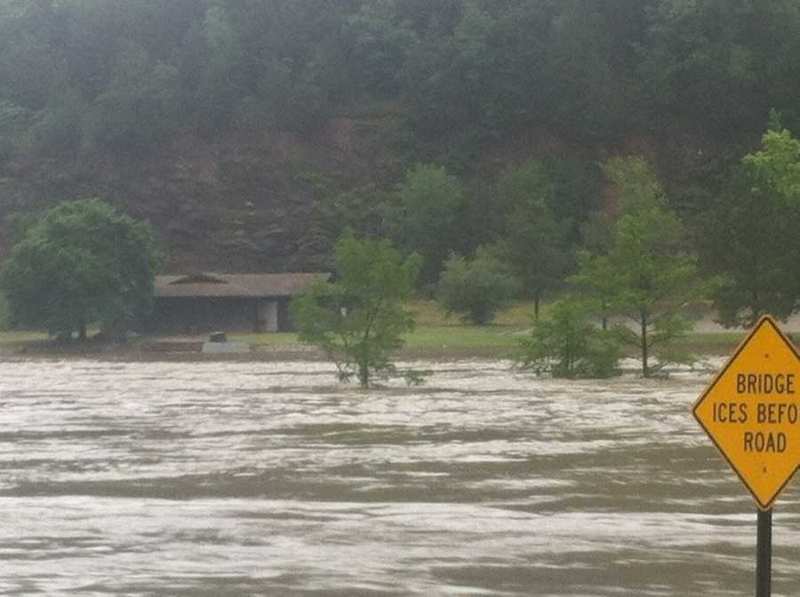 Flooding near Broken Bow