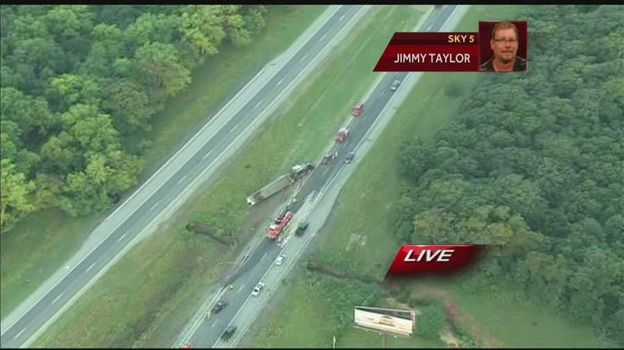 FOR FACEBOOK: Cattle truck from Sky5