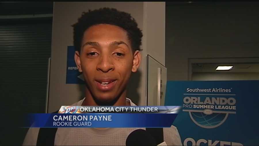 Thunder rookie Cameron Payne is being held out of Summer League play due to a fractured finger.