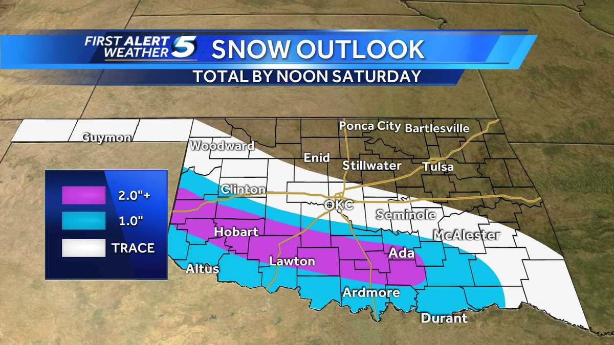 Another round of winter weather for Oklahoma to start the weekend!