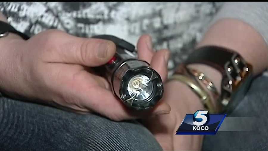 A Moore man pulled a stun gun and chased thieves who threatened him with a fake gun.