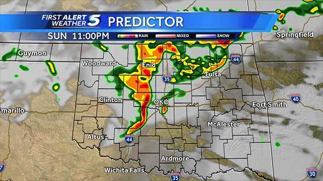 UPDATED: Hour-by-hour look at Sunday's severe weather