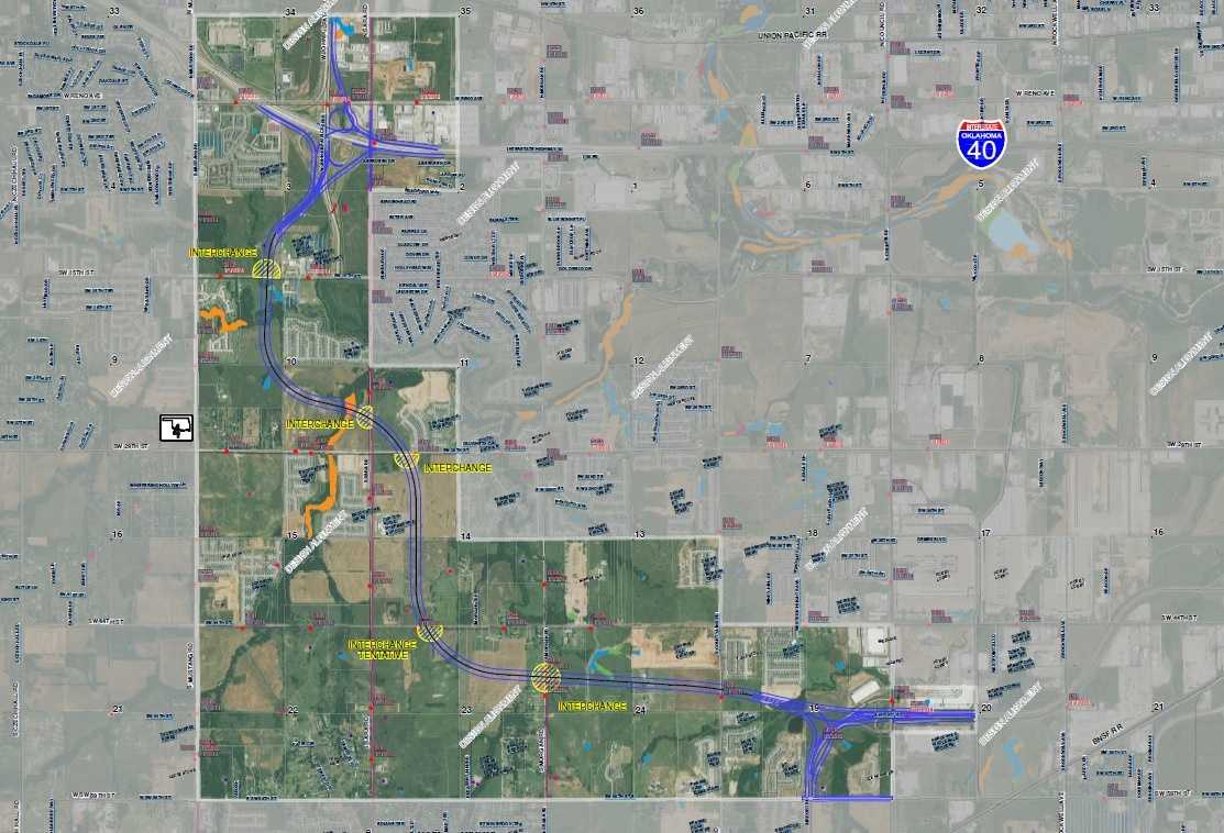 Map For Southwest Kilpatrick Turnpike Extension Released