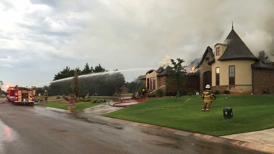 Lightning strike causes Edmond house fire, officials say