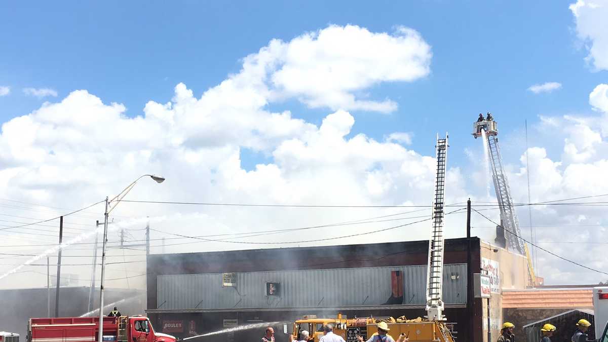 Crews Battle Fire At Woodward Store