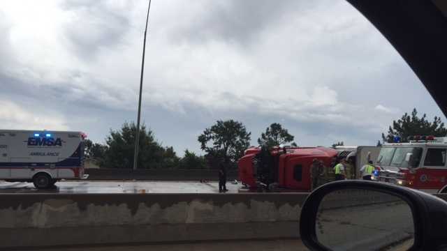 Driver Dies After Semi Truck Crash On I 44 In Oklahoma City