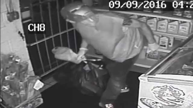 Man wearing Iron Man mask caught on camera stealing from metro store