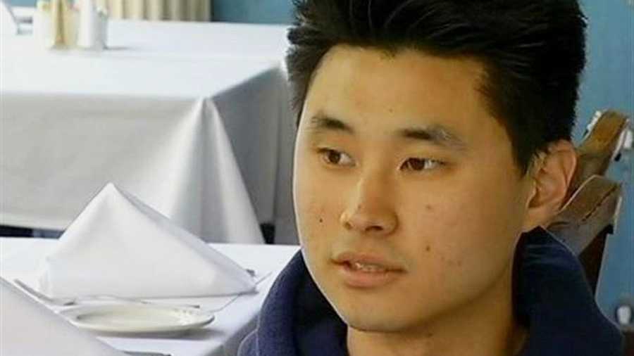 Daniel Chong was left in a cell for four days. 