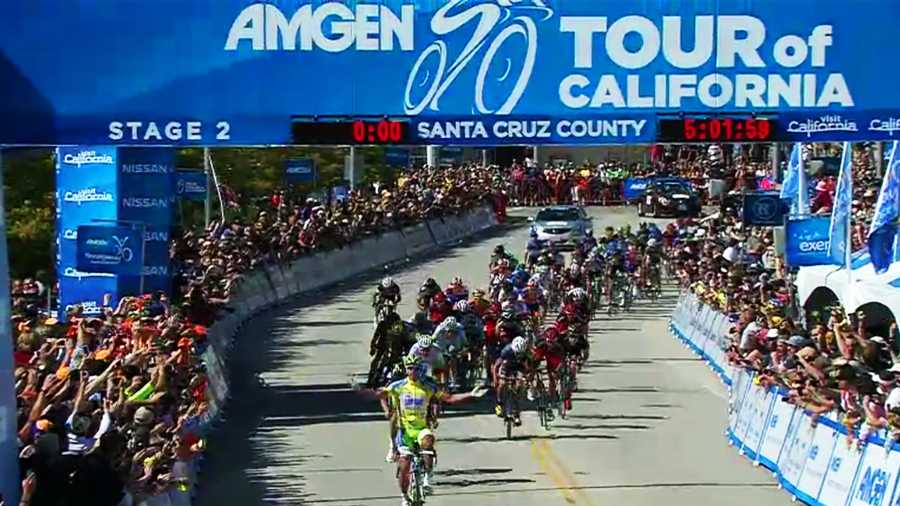 Peter Sagan wins Stage 2 of the 2012 Amgen Tour of California at Cabrillo College in Aptos. (May 14, 2012)