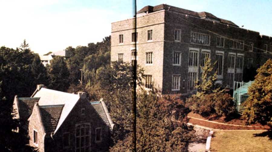 Horace Mann School is seen in the school's yearbook. 