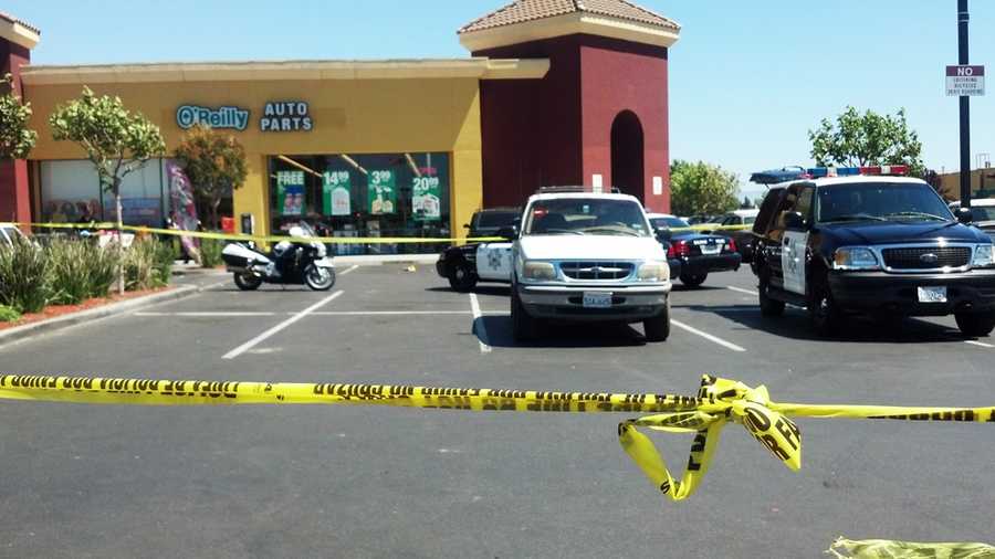 Four people were shot in an East Salinas shopping center on Thursday. (June 28, 2012)