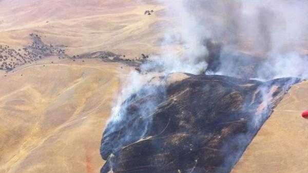 More than 1,500 acres burned in southeast Monterey County.