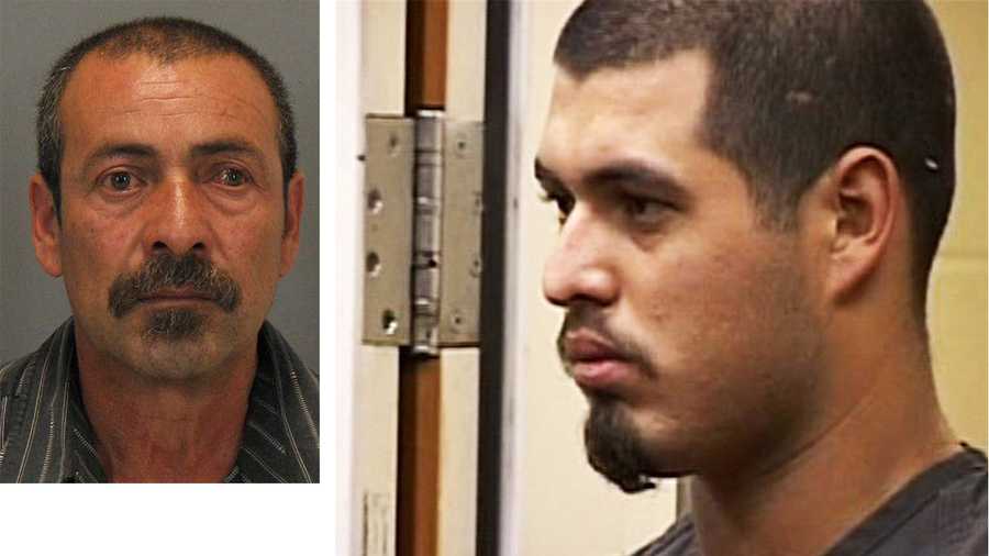 Antolin Garcia-Torres, right, is accused of slaying Sierra LaMar in Morgan Hill. Torres' father, left, is accused of sexually abusing Torres' two sisters while they were young children.