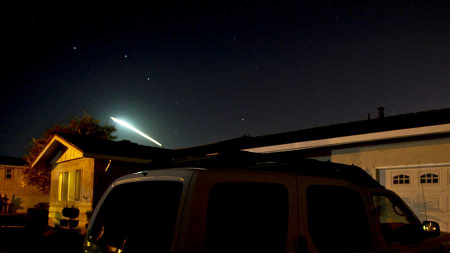 Ralph Marbach shot this photo of a meteor while he was standing outside his Salinas home on Oct. 17, 2012. 
