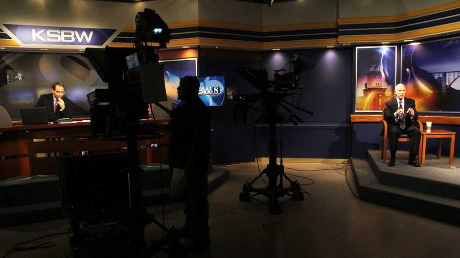 Gov. Jerry Brown was interviewed by anchor Dan Green inside KSBW's studio in Salinas last year. 