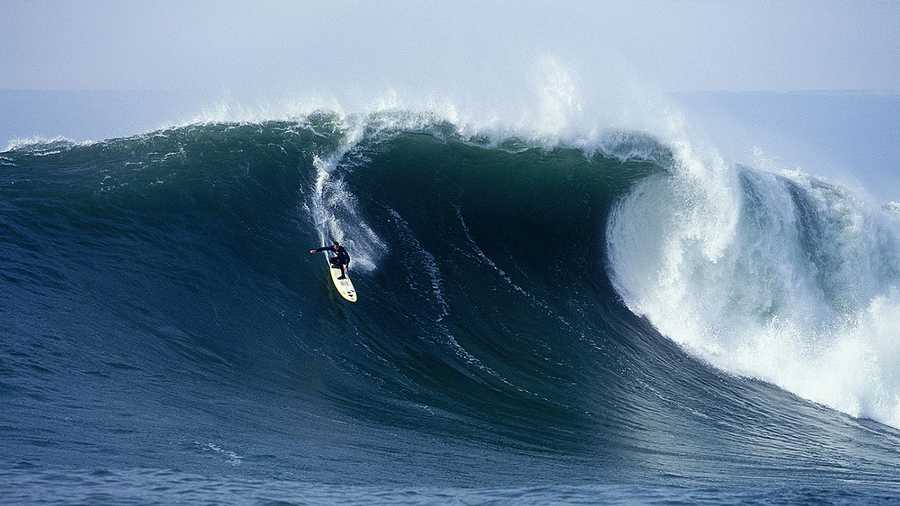 This is the real Jay Moriarty surfing at Mavericks.
