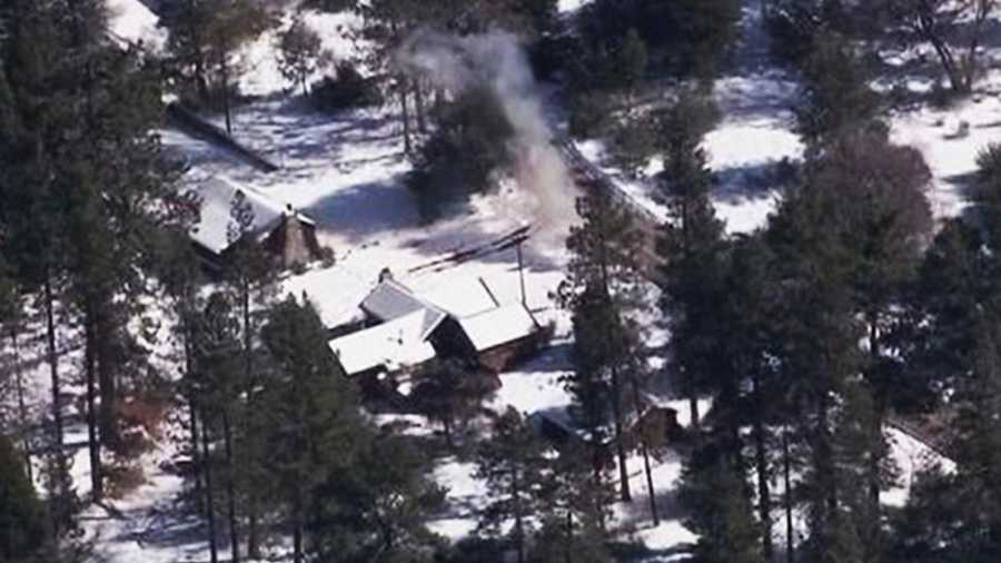 Christopher Dorner is barricaded in this cabin in Big Bear.