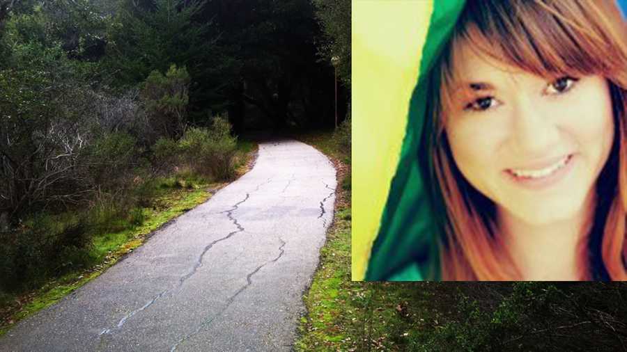 Morgan Triplett said she was raped on this walking path at UC Santa Cruz.