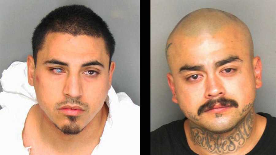 Daniel Magdalen, left, and Daniel Sanchez, right, are Salinas gang members, police said. 