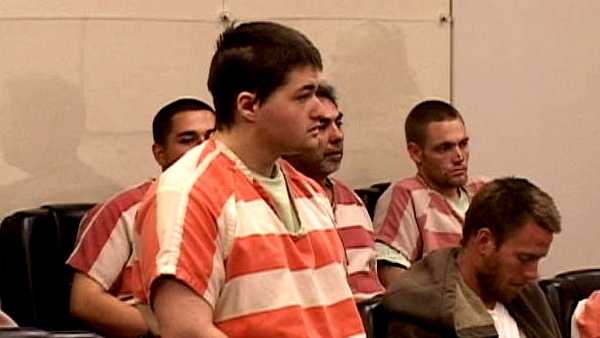 Joshua Kannon Claypole, 20, of Big Sur, is seen pleading not guilty in court the day before his suicide attempt in jail. (May 3, 2013) 