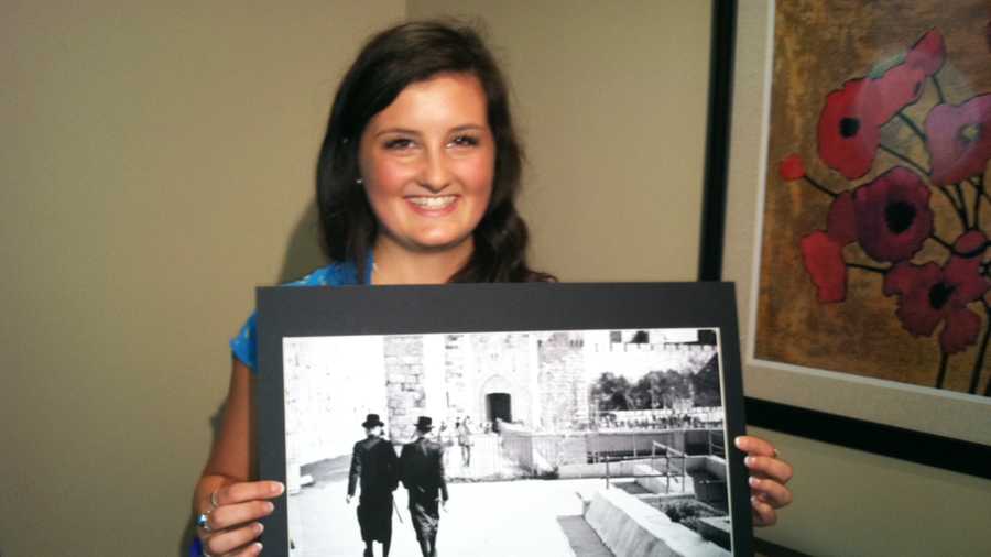Rachel Martin, 18, of Aptos, smiles with her winning photograph. (June 12, 2013)