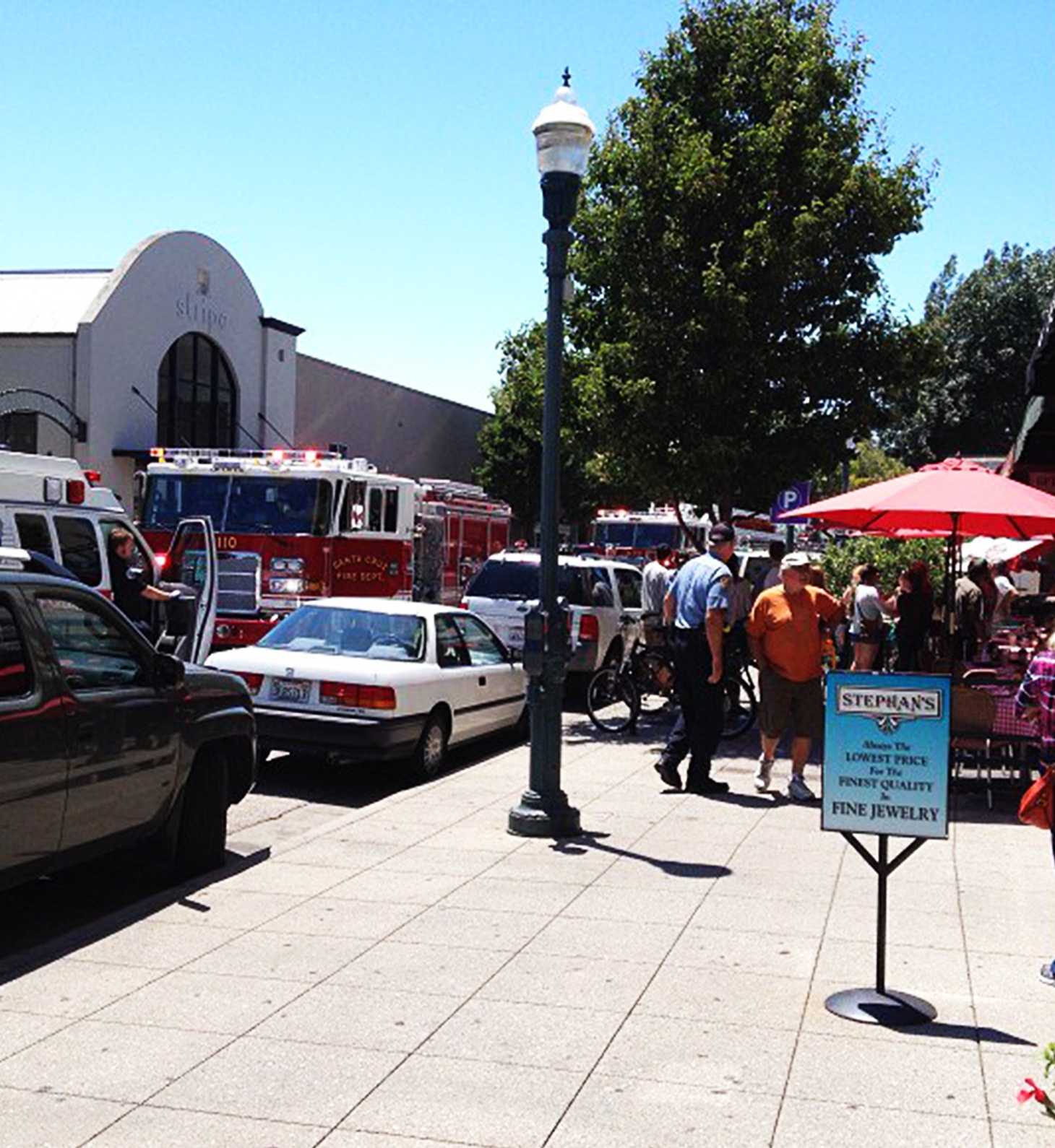 Downtown Santa Cruz driver crashes outside 99 Bottles pub