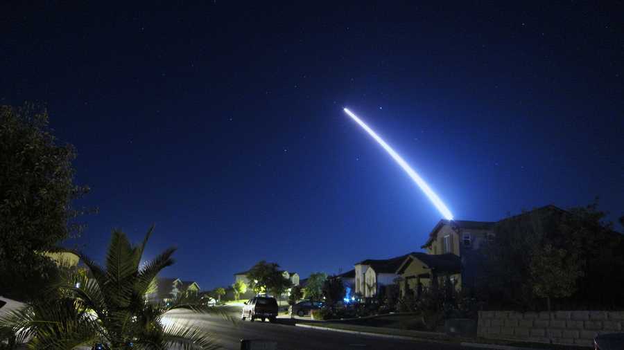 Lt. Col. Andy Wulfestieg, USAF, shot this photograph from Lompoc, Calif. 
