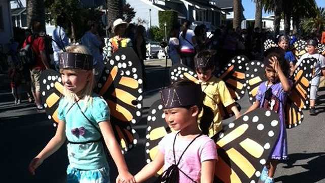 Kids, parents celebrate 75th Butterfly Parade