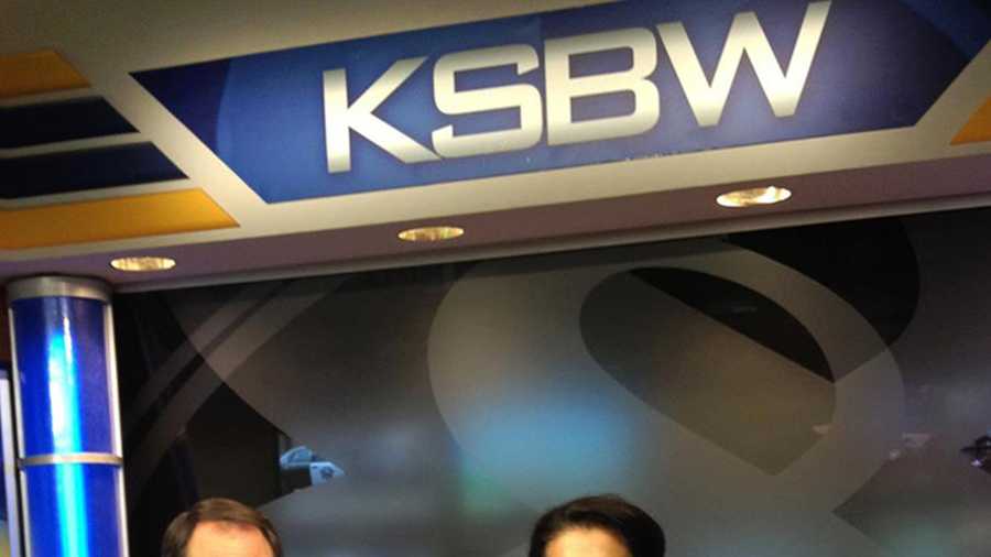 Dina Eastwood guest anchored with Dan Green for KSBW's newscast in November. 