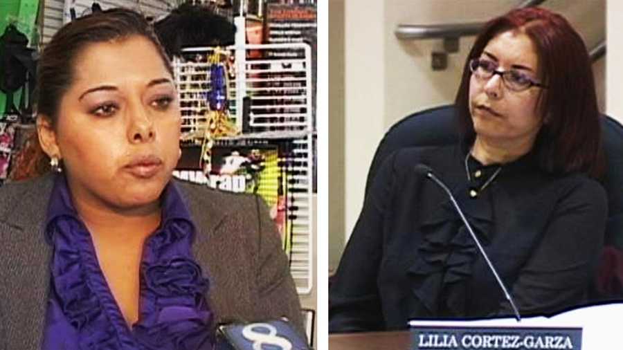 Maricela Cruz, left, is running against incumbent Lilia Cortez-Garza, right, for the Area 2 school board seat.