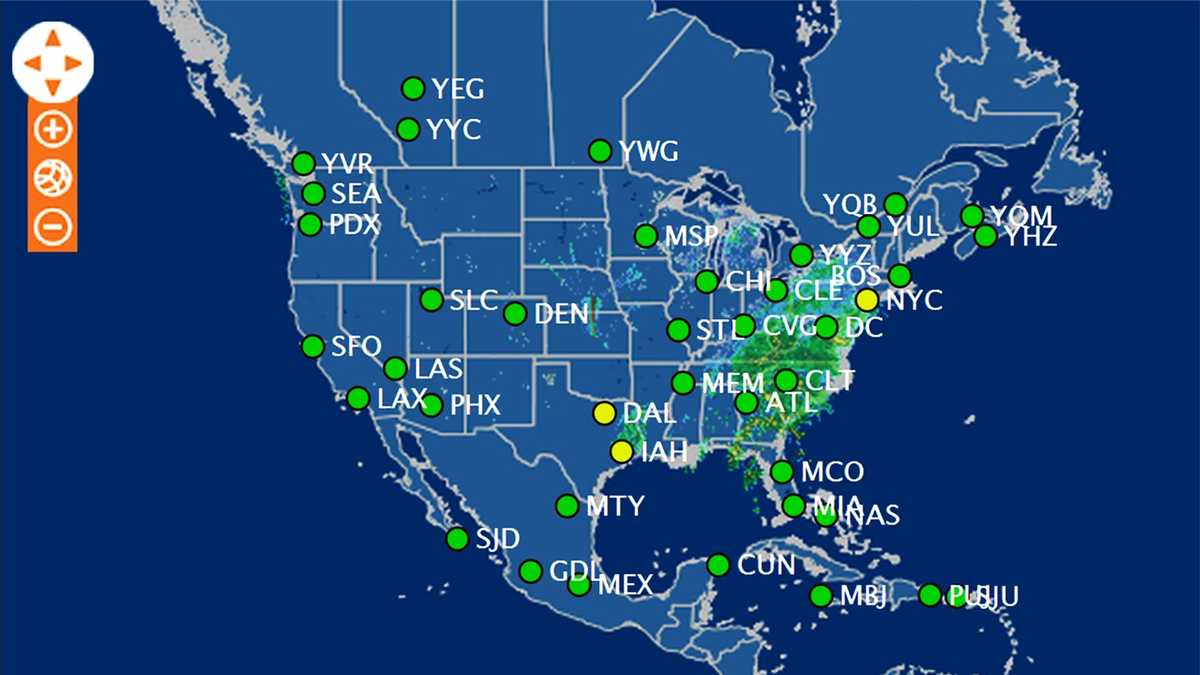 Is my flight delayed? Realtime map helps travelers