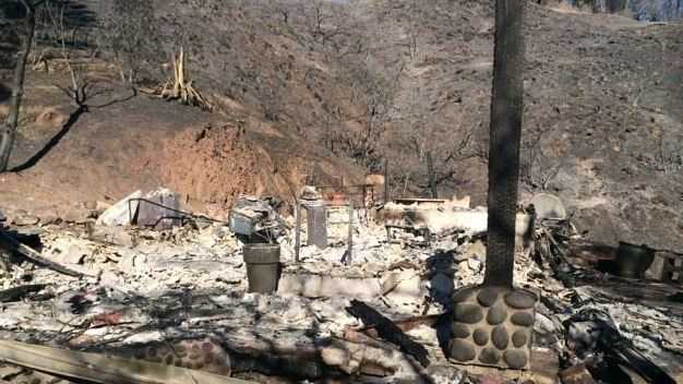 Jessica Pinney's Pfeiffer Ridge home was destroyed in the recent Big Sur wildfire.