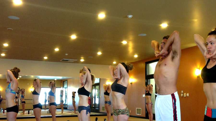 Mavericks defending champion Peter Mel did hot yoga in Aptos the day before Friday's 2014 Mavericks Invitational.