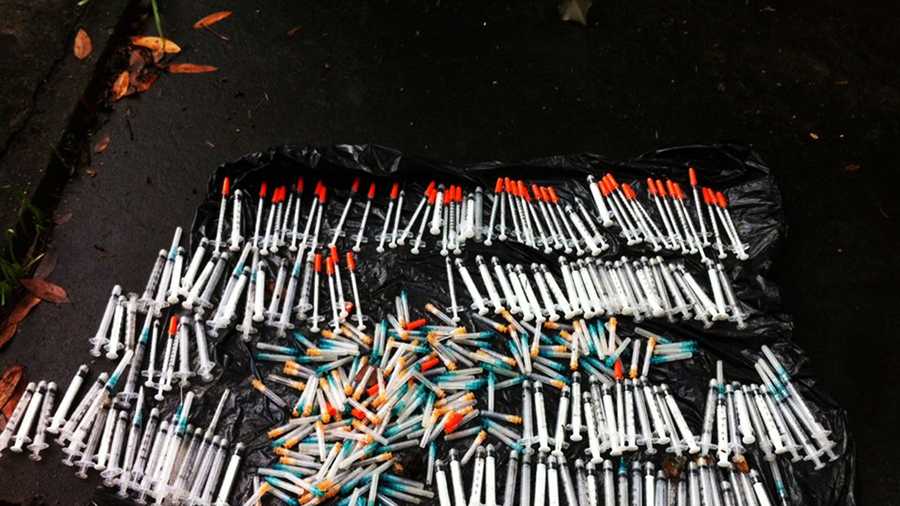 Drug needles littered in Santa Cruz