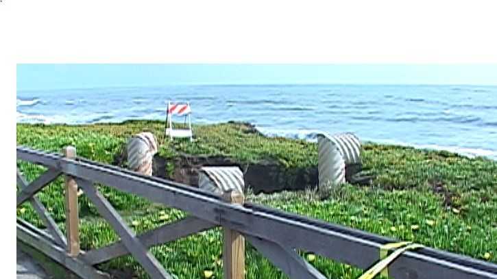 A sinkhole opened up in Santa Cruz on Saturday morning forcing the closure of part of West Cliff Drive.