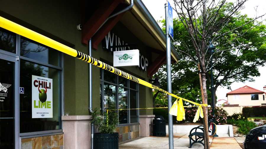 Salinas police killed a man outside this Wing Stop. (March 21, 2014)